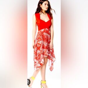 Rw&co Red patterned summer dress
